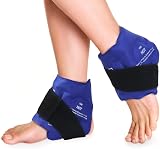 NEWGO Ankle Ice Pack Wrap 2 Pack Reusable Gel Hot Cold Therapy