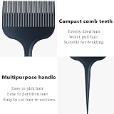 Anluoyi 3 Pcs Anti-static Black Pintail Sectioning Highlight Styling Hair Comb view 3