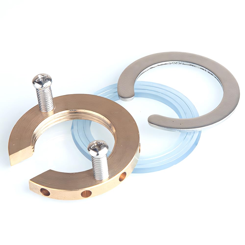 Monobloc Tap Fixing Kit Tap Fixing Bolt Nut Kit Multipurpose Faucet Fixing Set Single Hole Faucet Fixing Fitting Kit Fits Kitchen Bathroom Faucet Basin Prevent Faucets from Loosening (Copper)
