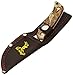 Elk Ridge - Outdoors Fixed Blade Knife - 7-in Overall, 3.25-in Mirror Finish Stainless Steel Blade with Blood Groove, Brown Camo Aluminum Handle, 1680D Nylon Sheath - Hunting, Camping, Survival - ER-535BC