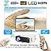 WiFi Projector 2800Lux, Weton Portable Mini Projector 1080P HD WiFi Movie Projector 175” Display Led Wireless Video Projector, Compatible with Smartphones, Fire TV Stick, PS4, HDMI, VGA, AV, USBthumb 1