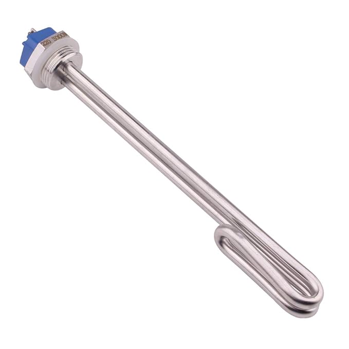 AIICIOO Heizstab Edelstahl 220V 3KW?BSP 1 Zoll Heizpatrone?Wasser Heizelement in Premium-Qualität?Flansch Außendurchmesser 30