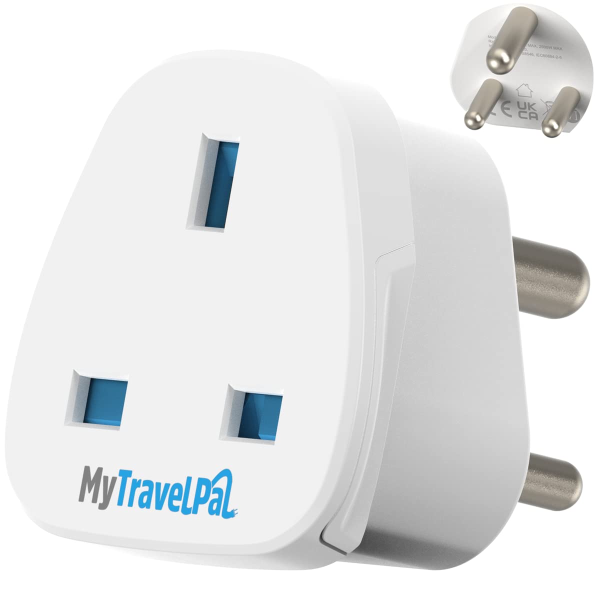MyTravelPal UK to India Plug Adapter | UK to India Travel Adapter | Travel Adaptor For Sri Lanka, Nepal Etc | Type D Indian Plug Adaptor