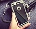 iPhone 6S Mirror case, iPhone 6 Mirror case,Thin Luxury Hybrid Glitter Bling Soft TPU Shiny with Mirror Cover Case for Apple iPhone 6 6S(4.7 inch)(black)