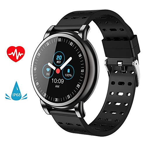 Neon Smart Watch, Activity Fitness Tracker Watch 2.5D Water Splash Color Screen with Heart Rate Bloo Neon Smart Watch, Activity Fitness Tracker Watch 2.5D Water Splash Color Screen with Heart Rate Bloo