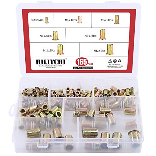5 Hilitchi+150pcs+Plated+Threaded+Nutsert
