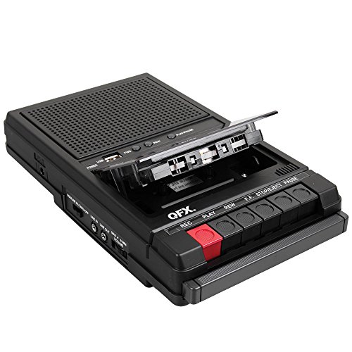 QFX RETRO-39 Shoebox Tape Recorder with USB Player