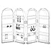 Beautify Foldable Jewelry Hanger Stand Earring Organizer, Necklace Holder and Bracelet Holder Display Rack - Acrylic