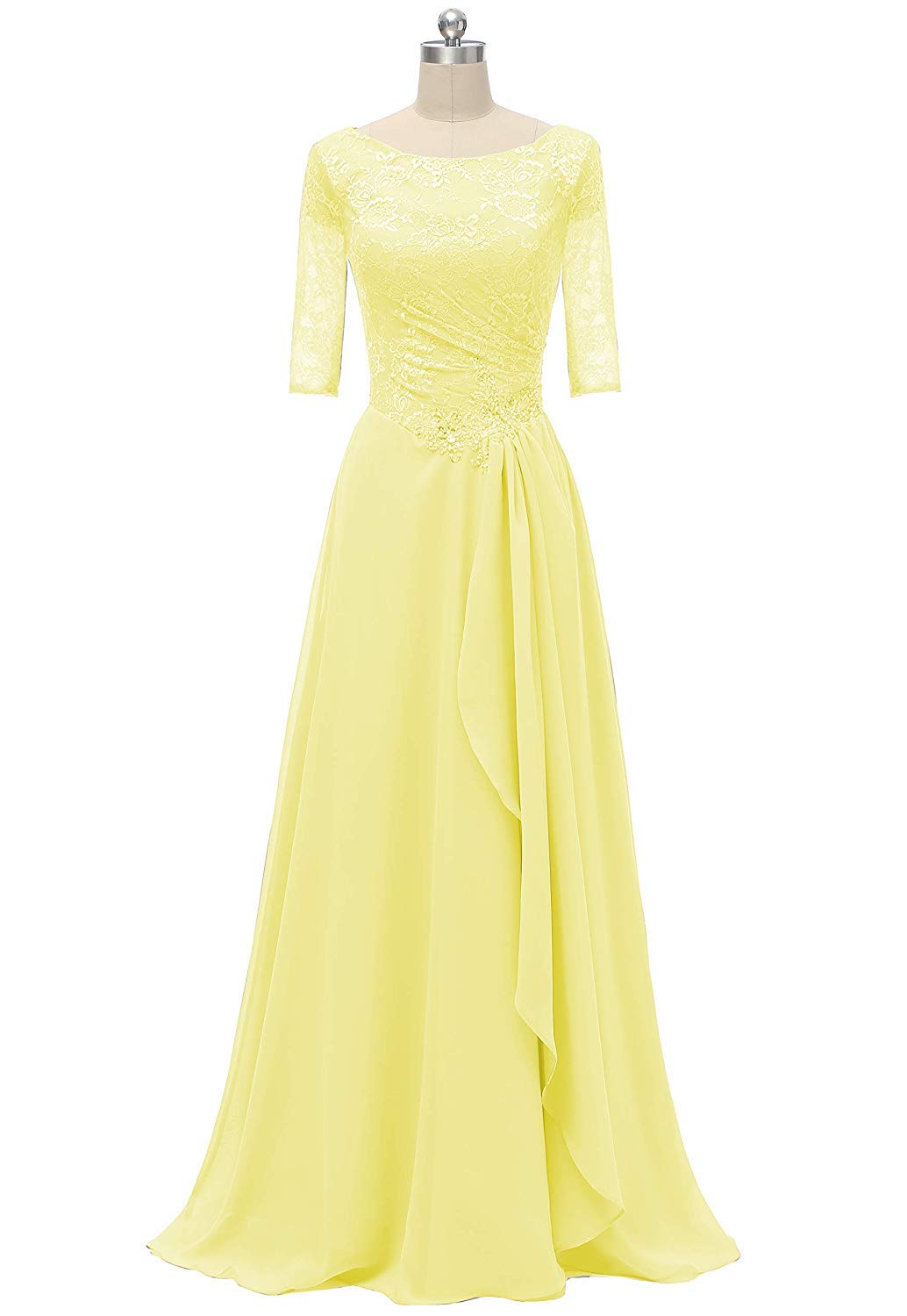 yellow mother of the bride dresses plus size