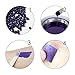 Locisne Hair Removal Hard Wax Beans Lavender Depilatory Hard Wax (300 grams) Purple and spatulas（10pcs）