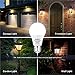Boxlood Dusk to Dawn LED Light Bulbs, Built in Light Sensor, Plug and Play, 9W 6000K Cool White, 60W Halogen Equivalent, A19 E26 Base, AC120V, Auto On/Off Indoor Outdoor Lighting Bulb (2 Pack)