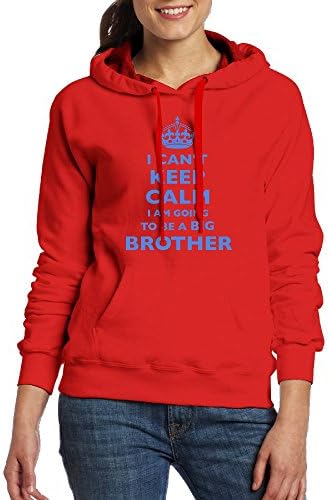 I Can't Keep Calm I Am Going To Be A Big Brother Women's Pocket Hoodie Sweatshirt Blouse