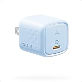 VOLTME 30W USB C Charger (GaN III Tech), USB-C Power Adapter, Mini Type C Wall Charger, PD 3.0 PPS Fast Charger for iPhone 14 13 12 11 Mini Pro Max, Samsung, MacBook Air, iPad, Samsung, Pixel (Blue)