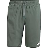 adidas Mens 3-Stripes Swim 8 Inch Shorts Casual Swimwear Casual Lightweight - Grey