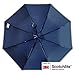Salzmann Compact Travel Umbrella, made with 3M Scotchlite, Navy
