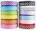 Polka Dot Ribbon for Crafts-Hipgirl 60 Yards 3/8