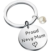 BLEOUK Proud Navvvy Keychain Navvvy Mom Jewelry For Women Veteran Gift