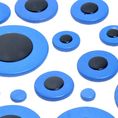 1set of 25pcs Blue Leather Pads Saxophone Accessories for Alto Saxophone