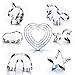 Unicorn Cookie Cutter Set, 10 Piece Party Pack, Stainless Steel
