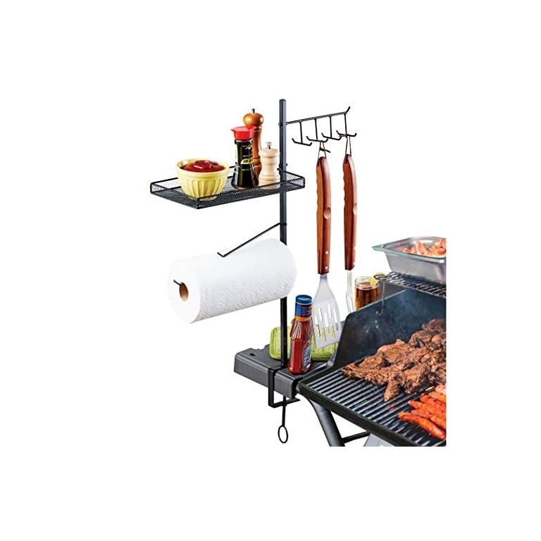 Adjustable Easy Clamp Barbeque Accessory Organizer Camping Galore
