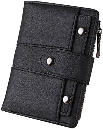 Hotsellhome New Fashion Womens Ladies Simple Retro Rivets Short Wallet Key Coin Purse Credit Card Holders Case Handbag Pocket Gift