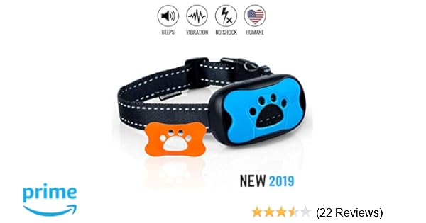 Dog No Bark Collar Anti Barking Vibration Control Device For