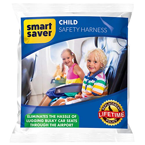 Child Safety Harness Airplane Travel with Free Carry Pouch Bag