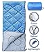 X-CHENG Sleeping Bags with Portable Compression Bag - 32℉ Available - ECO Friendly Materials - non-toxic - non-polluting - Comes with a complimentary gift. (blue)