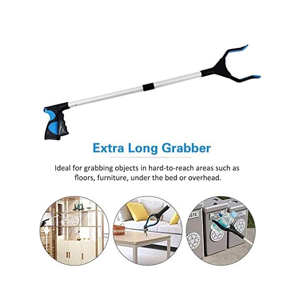 Sommer's Laden Zangen Müllgreifer Greifzange Greifwerkzeug, Ergonomische Leichtgewichtige Greifhilfe, Langarm… – Bild 5