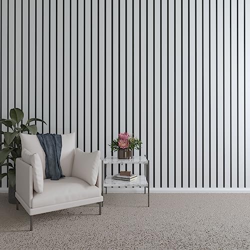 Ekena Millwork 94"H x 5/8"T PVC Adjustable Slat Wall Panel Kit w/ 3"W Slats, Un…