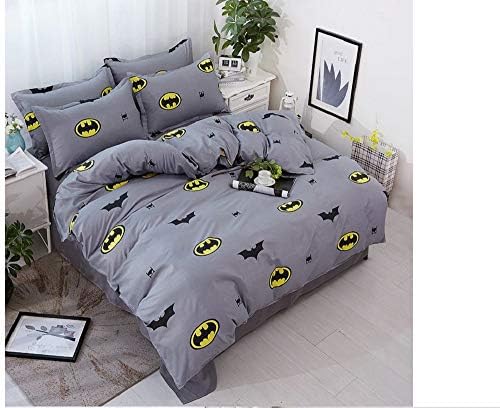 Giovanna 2 Piece Bed Set 1 x Duvet Cover 140 x 200 cm 1 x Pillow Case 50 x 75 cm 100% Polyester Batman for Bed 135 cm Set Duvet Cover Children's Bedding Set โ Bedlinen Duvet Cover Cartoon