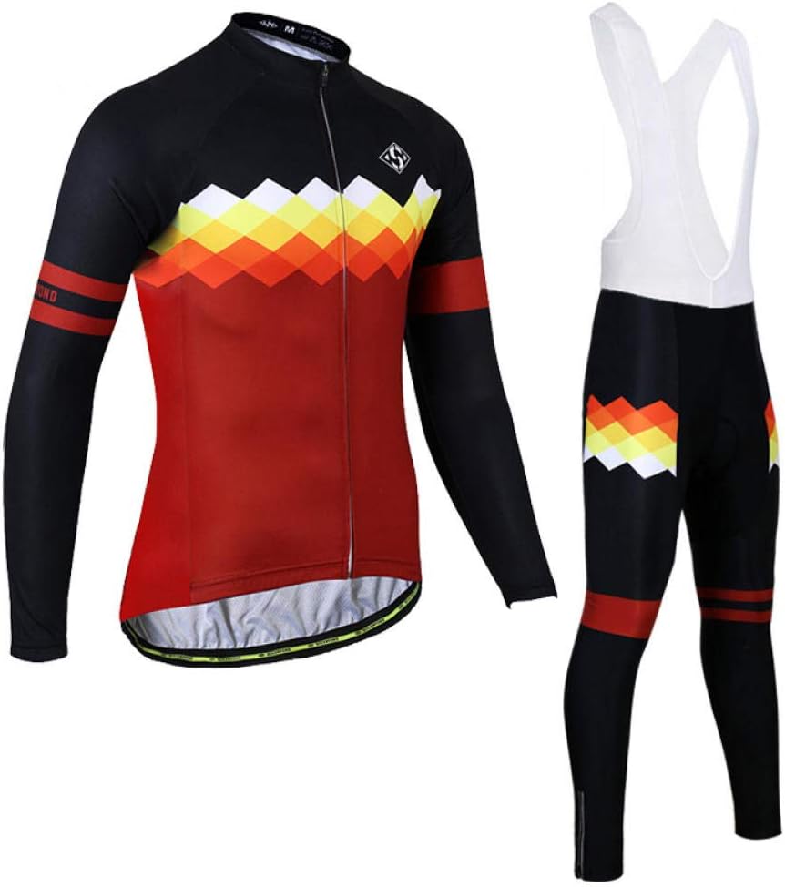 TJMGP Jersey De Ciclismo Clásico para Hombre,Maillot De Ciclismo De Invierno De Manga Larga TJMGP Jersey De Ciclismo Clásico para Hombre,Maillot De Ciclismo De Invierno De Manga Larga