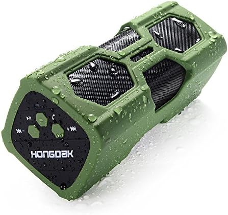 Bluetooth Speaker, Portable Wireless Speaker with Loud Stereo Sound, Bass, IPX45 Water Resistant, 12-Hours Playtime, Built-in Mic, Perfect for Home Outdoor Travel - Green