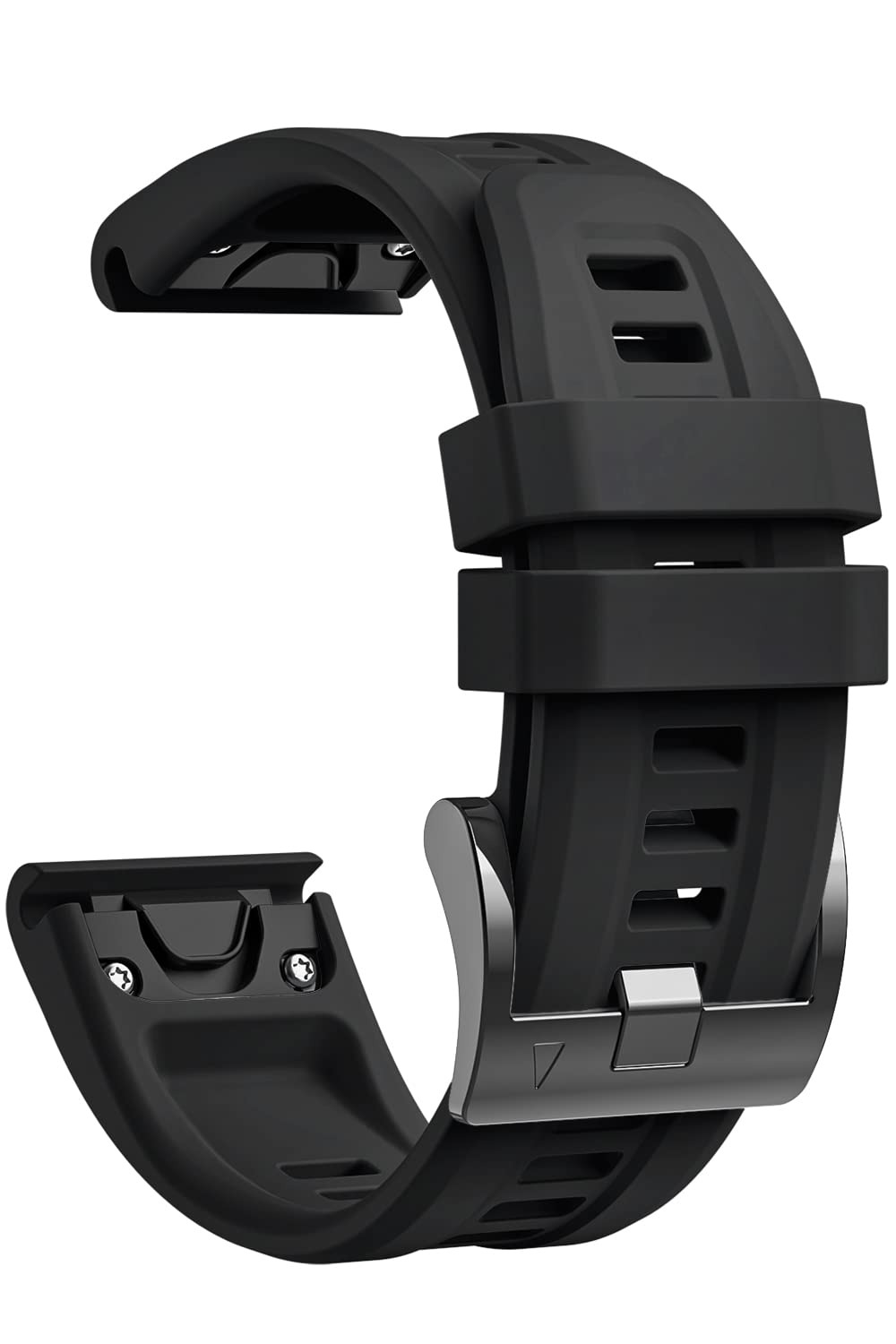 lepmok 20mm Women Strap for Garmin Fenix 7S/Fenix 7S Solar (Black)