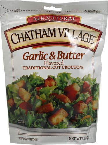Chatham Village Croutons Garlic and Butter -- 5 oz - 2 pc