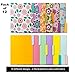 10 Cute File Folders -Floral File Folders & Colored File Folders in Vibrant Colors -Decorative File Folders -Pretty File Folders- 300 gsm Thick, Letter Size File Folders - 9.5 x 11.5 inch (Pack of 10)