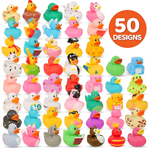 50 Pack Rubber Ducks for Jeep Duck Assorted Rubber Duck Duckies in