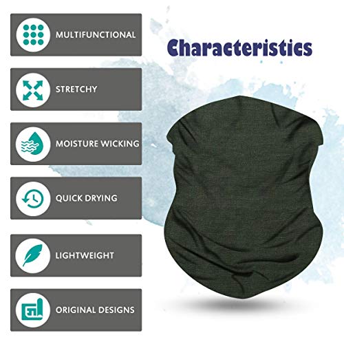 WharFlag Sports Headband Bandana Face Bandana Scarf Neck Gaiter