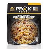 Peak Refuel Beef Stroganoff | Freeze Dried Backpacking and Camping Food | Amazing Taste | High Protein | Real Meat | Quick Prep