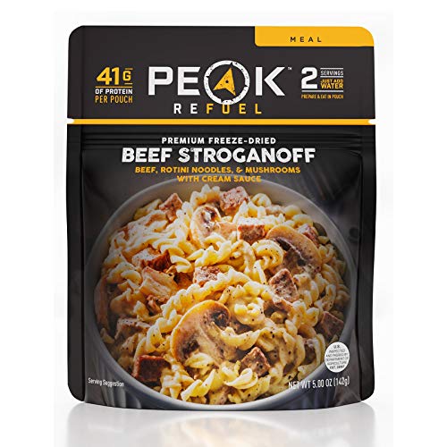 Peak Refuel Beef Stroganoff Premium Freeze Dried Camping Food