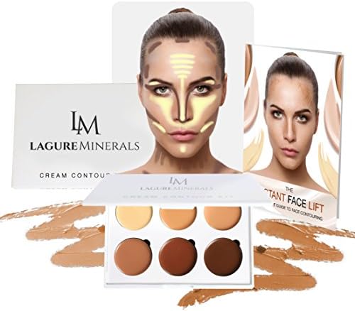Cream Contour Kit - Premium Contouring Foundation, Concealer and Contour Palette for Most Flawless Look