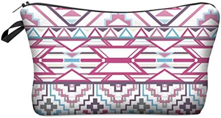aztek bialo rozowy Cosmetic Coin Cellphone Makeup Cloth Pouch Bag Purse Case