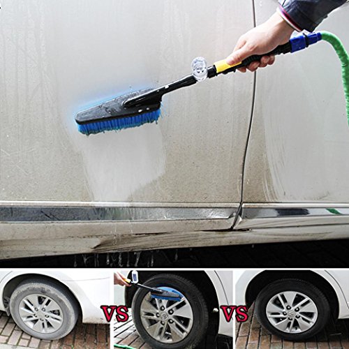 image for Highpot Car Wash Scrub Brush Multi-Purpose Cleaning Brush with Solutio