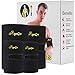 AYOGU Arm Thigh Trimmers for Women & Men (4 Packs) Body Wraps for Arms and Slimmer Thighs - Lose Arm Fat & Reduce Cellulite,Slimmer Kit-Improve Circulation & Sweating (Black)