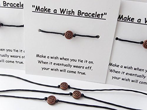 SET of 10 Bracelets - Celtic Eternity Knot - "Make a Wish" - Everyday Gifts - Ships Priority