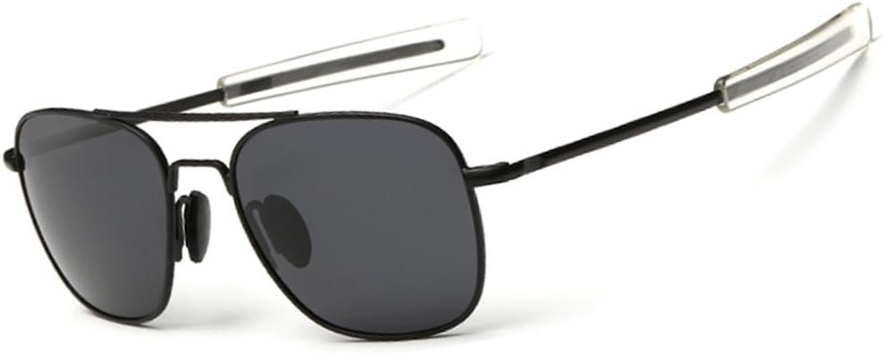 WELUK Retro Polarized Sunglasses Pilot Military Sunglasses for Men
