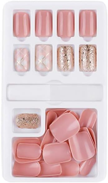 FAPIZI static nails uñas postizas impress nails short press on nail glue coffin nails petite nails real short long stiletto nail tips (G)
