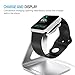 Apple Watch Series 2 Stand, Maxboost Apple Watch Dock Charging Stand [Aluminum Platform/Holder/Cradle [38mm and 42mm Series 1/2 Sport/Edition 2015 2016] [Cable, Band,Case,Watch NOT INCLUDED] - Silver
