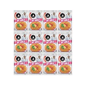 Chings Hot Garlic Noodles 60 GMS Pack of 12