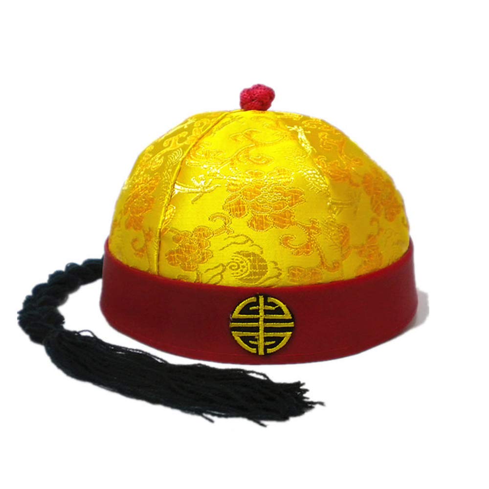 TIETHEKNOT Ancient Chinese emperor hat role-playing decorative role-playing hat (circumference 59cm/23in)